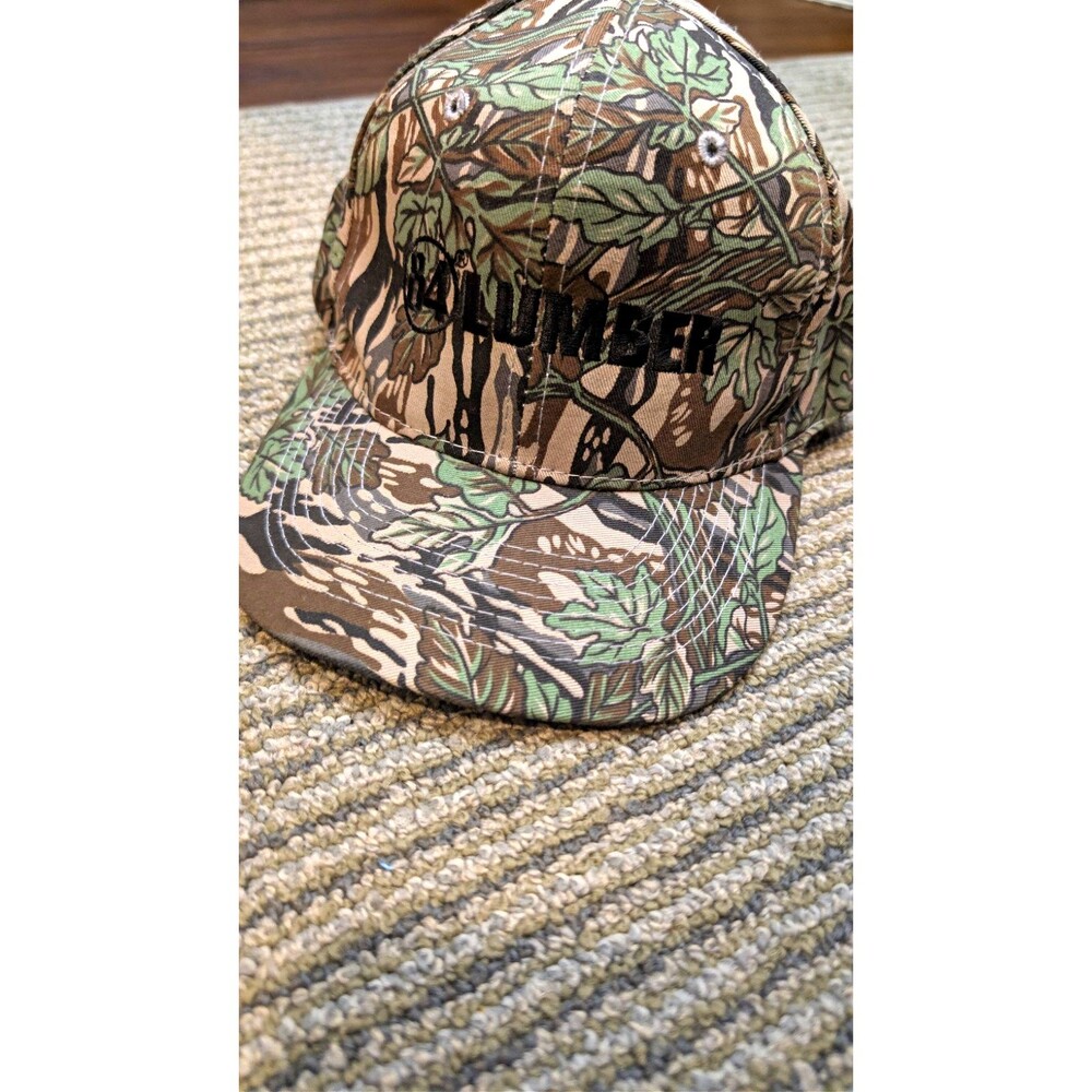 Otto Cap Camouflage Vintage 84 Lumber Camo Snapback Hat Retro Woodland Leafy
